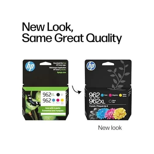HP 962XL Black & 962 Cyan, Magenta, Yellow Ink Cartridges (4-Pack) | Genuine HP Ink for OfficeJet Pro 9010/9020 Series | 2000 Black Pages, 700 Color Pages thumbnail 3