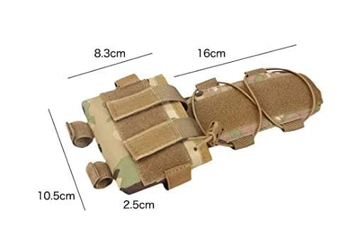 WOLF SLAVES Helmet Battery Pouch MK2 600D Nylon | Tactical Helmet Battery Bag for Shooting & Cycling thumbnail 3