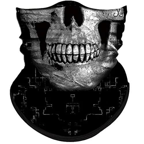 Obacle Skull Face Mask Thin Skeleton Mask 25cm (9.8in) x 50cm (19.7in) | UV Protection for Riding thumbnail 1
