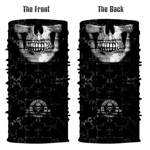 Obacle Skull Face Mask Thin Skeleton Mask 25cm (9.8in) x 50cm (19.7in) | UV Protection for Riding thumbnail 3