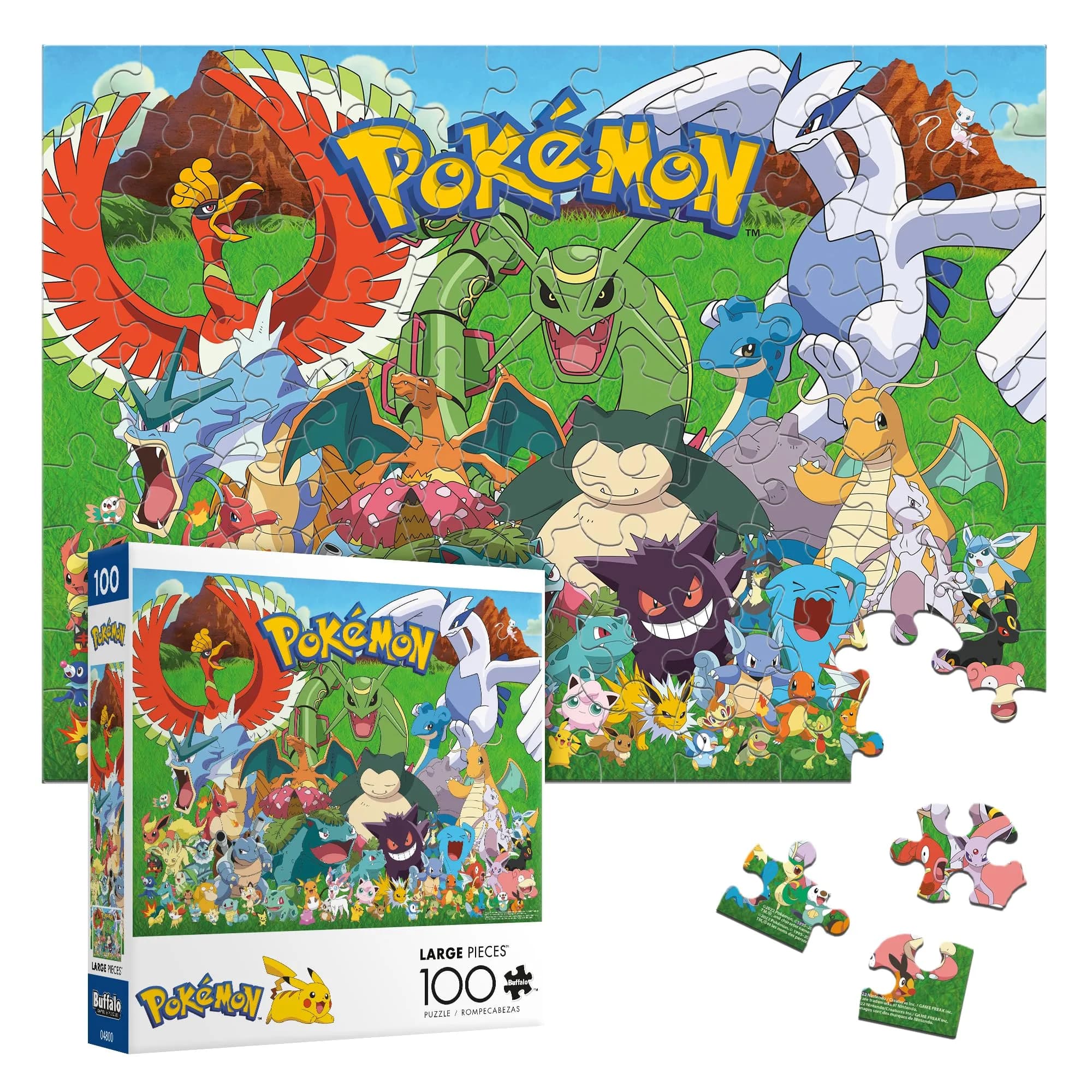 Buffalo Games Pokémon Fan Favorites, 100 Piece Jigsaw Puzzle | Vibrant Pokémon Artwork for Kids 6+