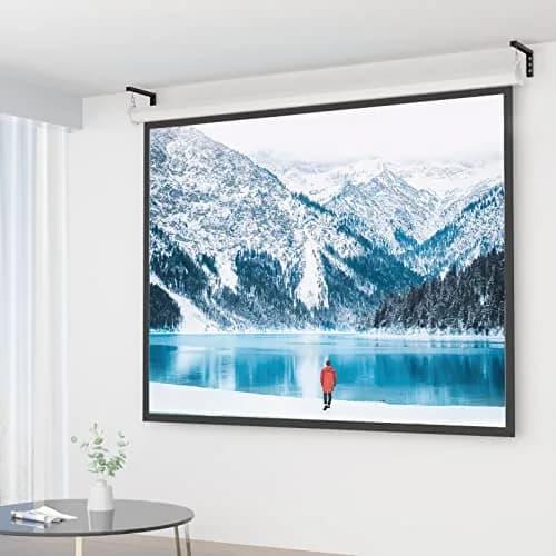 WALI Universal Projector Screen Mount L-Brackets 12 inch Adjustable Extension with Hook Kit, Black | Holds up to 36kg (80 lbs) thumbnail 2