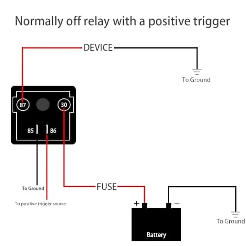 iRhapsody 120A Continuous Duty SPST 4-Pin Relay 12V DC (4.699 cm x 8.103 cm x 4.699 cm) thumbnail 4