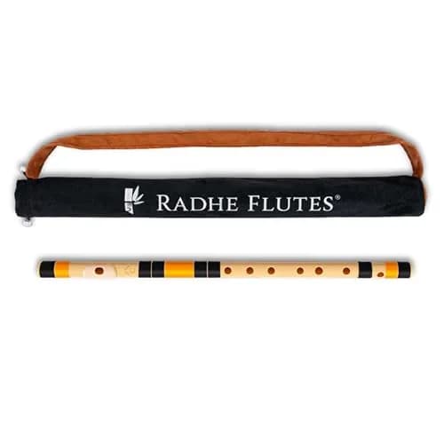 Radhe Flutes PVC Fiber C Natural Bansuri 49cm (19.3in) | Beginner Flute with Online Course thumbnail 1