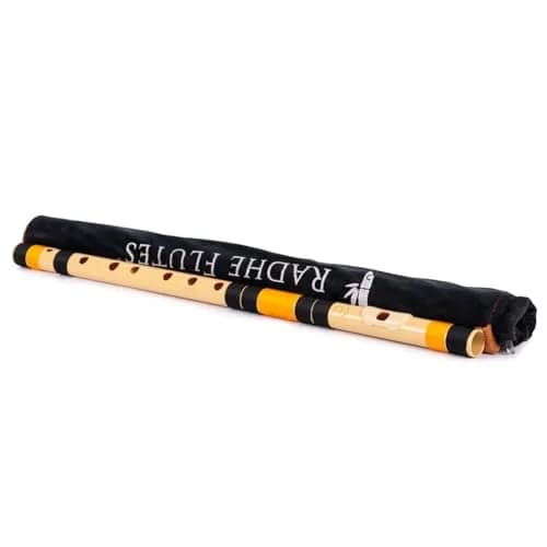 Radhe Flutes PVC Fiber C Natural Bansuri 49cm (19.3in) | Beginner Flute with Online Course thumbnail 4