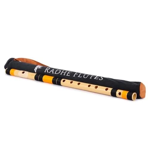 Radhe Flutes PVC Fiber C Natural Bansuri 49cm (19.3in) | Beginner Flute with Online Course thumbnail 5