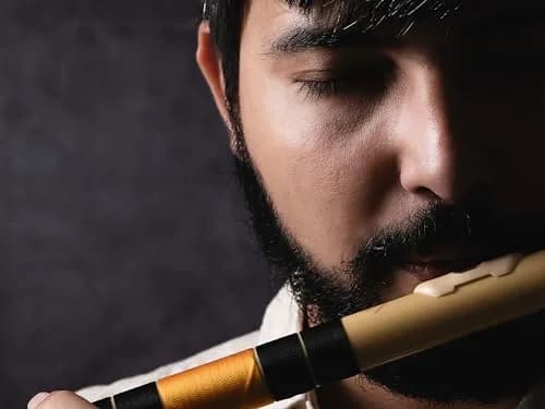 Radhe Flutes PVC Fiber C Natural Bansuri 49cm (19.3in) | Beginner Flute with Online Course thumbnail 2