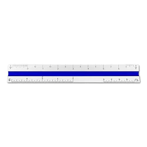 Alumicolor Aluminum Architect Color-Coded Drafting Scale, 6IN, Silver | Precise, Durable, for Architects & Students thumbnail 4