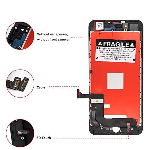 FFtopu iPhone 8 Plus Screen Replacement Black 13.97 cm (5.5'') | Full Assembly with Tools thumbnail 5