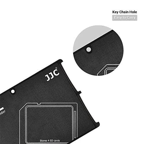 JJC 4 Slot SD Card Holder Case Storage Organizer, Slim Ultra-Thin SDHC SDXC Box | Credit Card Size Portable Memory Card Container thumbnail 4