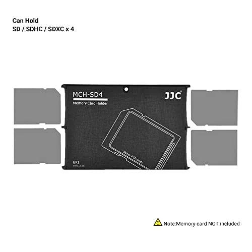 JJC 4 Slot SD Card Holder Case Storage Organizer, Slim Ultra-Thin SDHC SDXC Box | Credit Card Size Portable Memory Card Container thumbnail 7