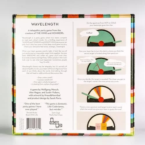 CMYK Wavelength Party Game 25.02 cm (10.25 in) | Mind Reading Game with 4.8/5 ⭐ from 5,018 Reviews thumbnail 7