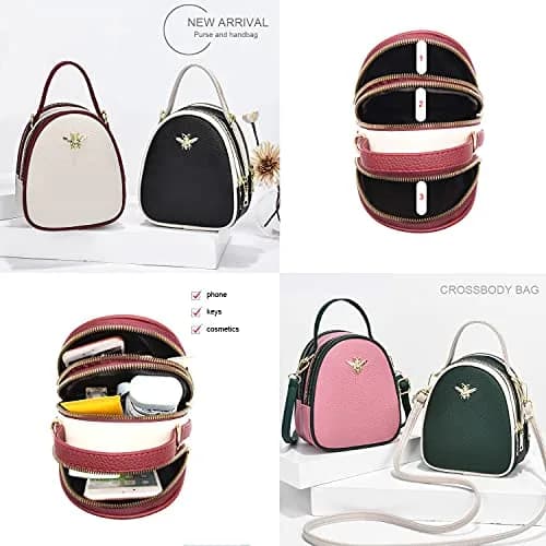 BAIKELI Small Crossbody Bag for Women | PU Leather, 6.3x3.4x7.5 inches, Zipper Closure, Adjustable Strap thumbnail 5
