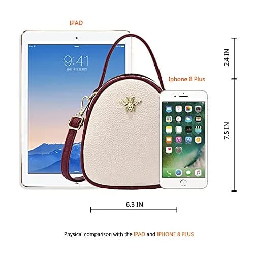 BAIKELI Small Crossbody Bag for Women | PU Leather, 6.3x3.4x7.5 inches, Zipper Closure, Adjustable Strap thumbnail 3