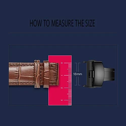 TEXNEWS Stainless Steel Deployment Clasp for Watch Bands 18mm | Polished Finish thumbnail 7