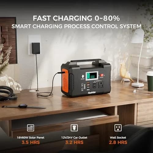 FF FLASHFISH Portable Power Station 200W 151Wh | Compact Backup Power for Camping & Home thumbnail 4