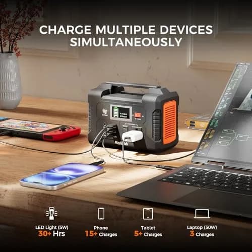 FF FLASHFISH Portable Power Station 200W 151Wh | Compact Backup Power for Camping & Home thumbnail 3