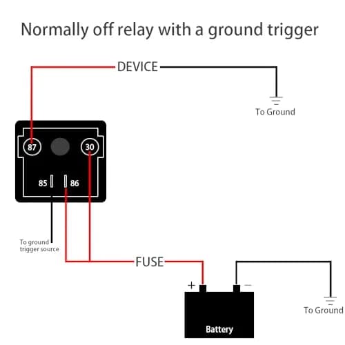 iRhapsody 12V DC 200A Continuous Duty SPST 4-Pin High Power Relay | Split Charge Relay for Automotive thumbnail 3