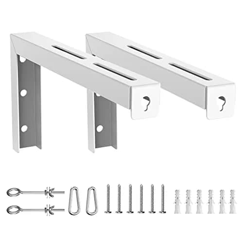 WALI Universal Projector Screen Ceiling Mount, Wall Hanging Mount L-Brackets, 12 inch Adjustable Extension with Hook Kit, 1.16 kg (2.56 lb) | Holds up to 36 kg (80 lbs) thumbnail 9