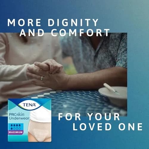 TENA ProSkin Large Nude-Colored Adult Female Moderate Absorbency | Comfortable, breathable, 72 ct thumbnail 5