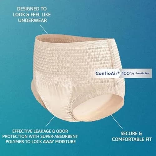 TENA ProSkin Large Nude-Colored Adult Female Moderate Absorbency | Comfortable, breathable, 72 ct thumbnail 7