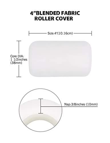 ROLLINGDOG 4 Inch Mini Roller - 3/8" Nap Wall & Detail Painting Tool thumbnail 3