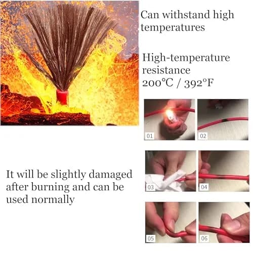 Plusivo 22 AWG Stranded Wire Kit – Silicone Coated Copper Wires 23ft/7m Each Spool, 6 Colors | Electrical Jumper Wire Hook Up Wire Kit thumbnail 4