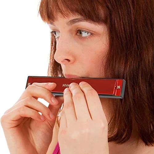 EastyGold Harmonica Mouthorgan Harp 24 Hole C Key | Polyphonic Diatonic Instrument for Blues & Folk thumbnail 7