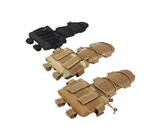 WOLF SLAVES Helmet Battery Pouch MK2 - Counterweight 600D Nylon Helmet Bag for Shooting, Cycling, Hiking, Camping - Coyote Brown thumbnail 4