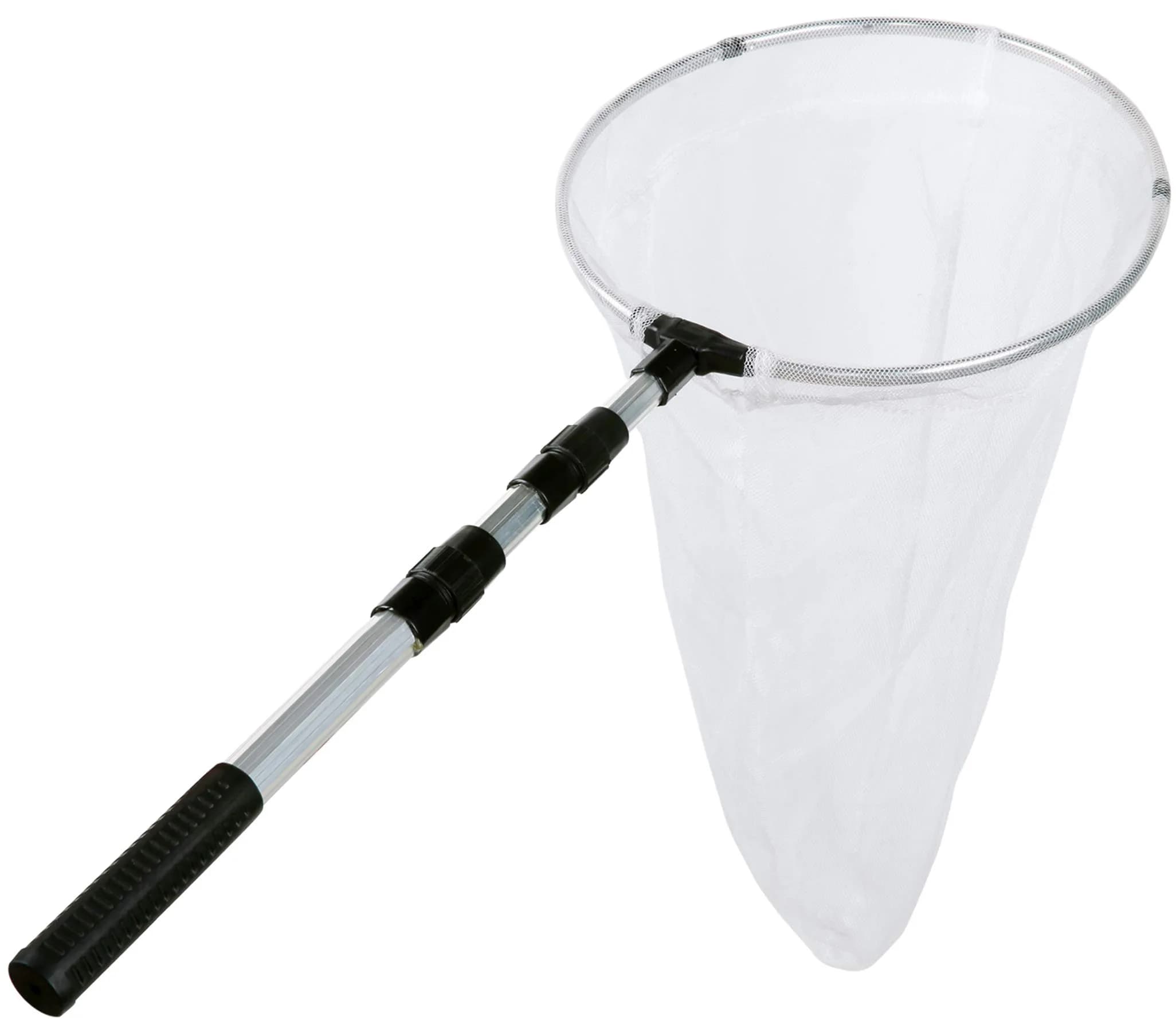 RESTCLOUD Butterfly Net with 12" Ring, 24" Net Depth, Handle Extends to 36 Inches | Professional Insect Catcher - main product image