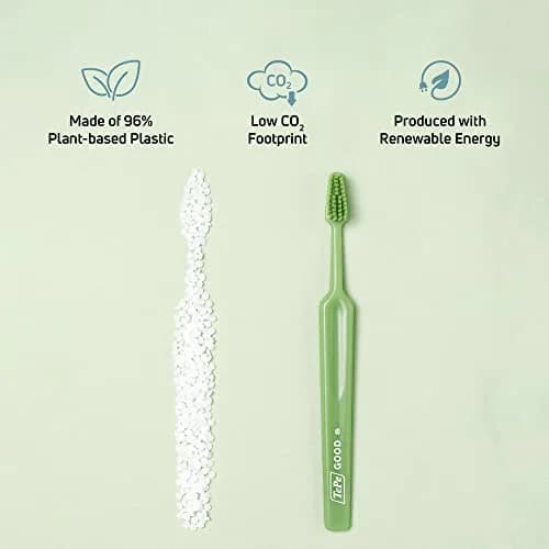TePe Good Soft-Bristle Toothbrush Regular 1 Count (16.4g) | Bio-based Bristles & Handle thumbnail 6
