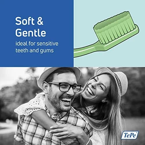 TePe Good Soft-Bristle Toothbrush Regular 1 Count (16.4g) | Bio-based Bristles & Handle thumbnail 2