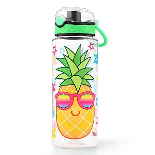Home Tune 23oz Pineapple Water Bottle for Kids | Leak-Proof, BPA Free, Easy Clean, School & Travel thumbnail 1