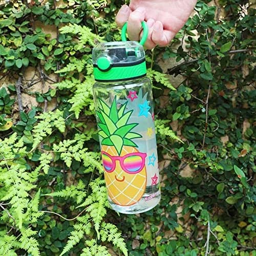 Home Tune 23oz Pineapple Water Bottle for Kids | Leak-Proof, BPA Free, Easy Clean, School & Travel thumbnail 7