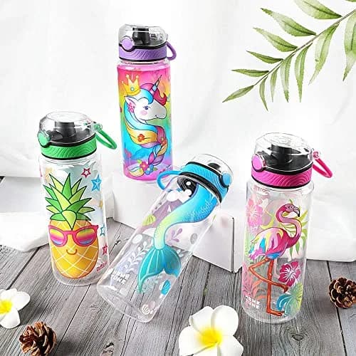 Home Tune 23oz Pineapple Water Bottle for Kids | Leak-Proof, BPA Free, Easy Clean, School & Travel thumbnail 9
