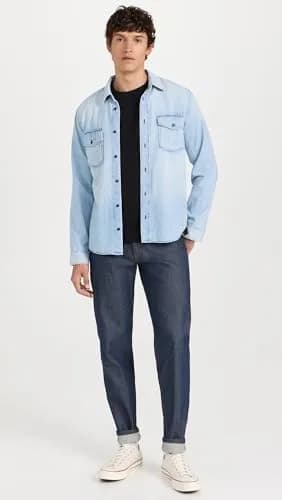 Naked & Famous Denim Easy Guy - Natural Indigo Selvedge 31 | Relaxed Tapered Fit, Vintage Indigo Denim thumbnail 5