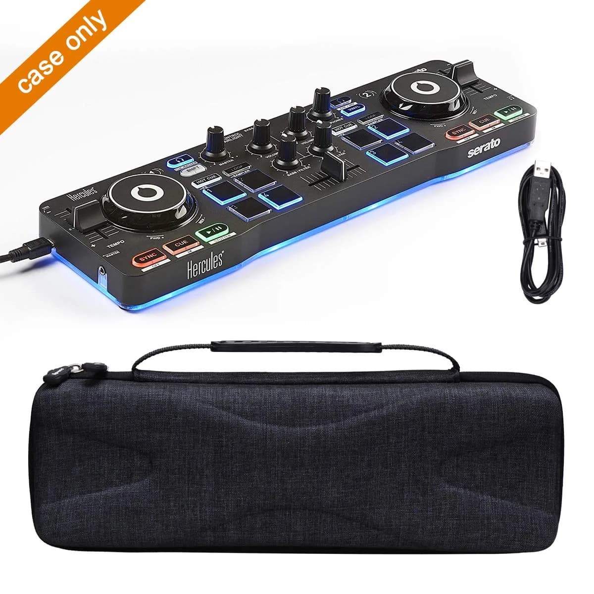 Aproca Hard Carry Travel Case for Hercules DJControl Starlight Pocket USB DJ Controller - view 5