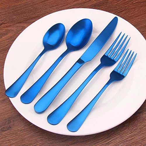 sharecook Flatware Set, Satin Finish 20-Piece, Service for 4 | Modern Stainless Steel Cutlery thumbnail 5