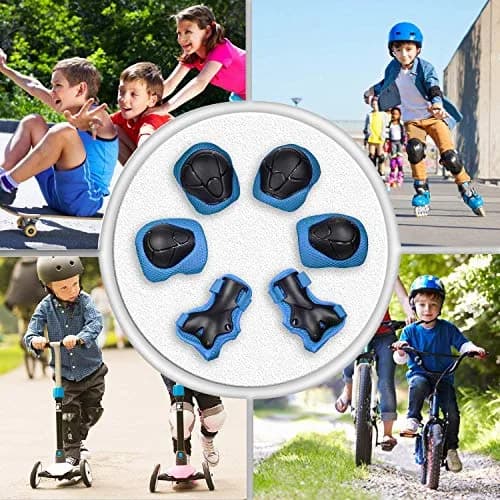 CKE Toddler Knee Pads and Elbow Pads with Wrist Guards for Kids,Blue S | Impact Protection Gear for Kids 3-8 thumbnail 5
