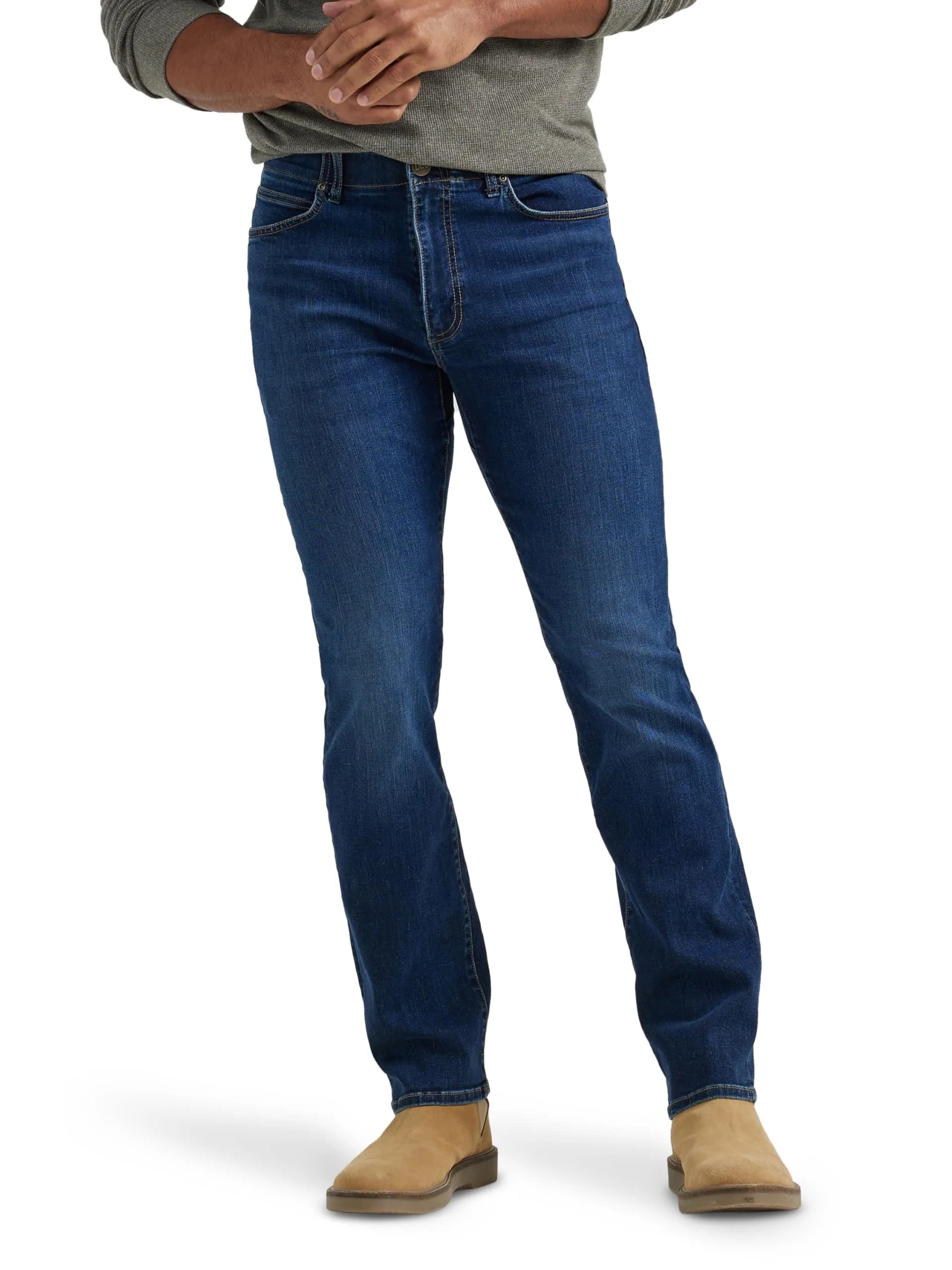 Lee Men's Extreme Motion Regular Straight Jean Night Owl 36W x 29L | Stretch Fabric for All-Day Comfort — Night Owl
