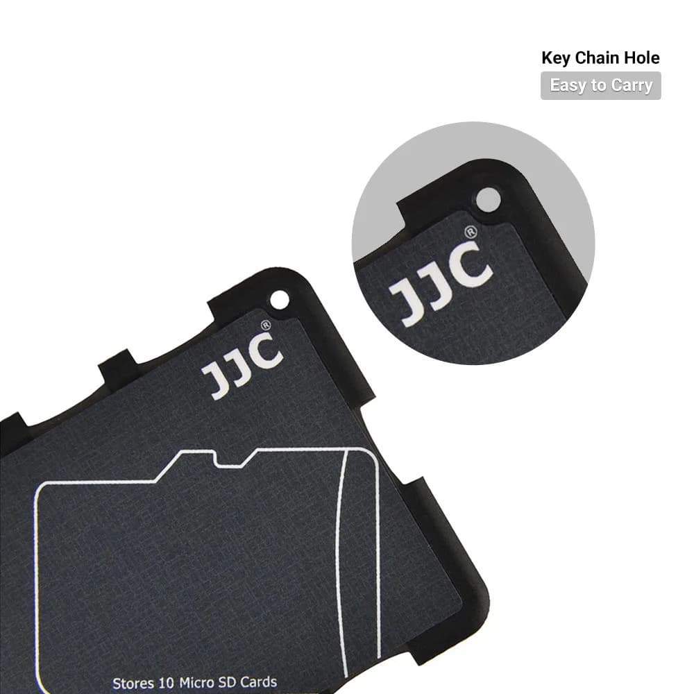 JJC 10-Slot Micro SD Card Case Organizer | Credit Card Size, Ultra-Thin, Lightweight - view 3