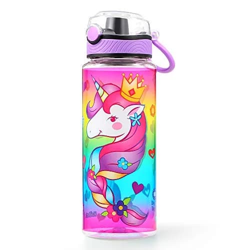 Home Tune 23oz Unicorn Water Bottle for Kids | Leak-Proof, BPA Free, Easy Clean thumbnail 1