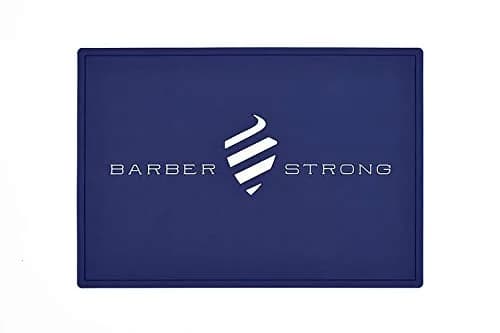 Barber Strong The Barber Mat 19" x 13" Blue | Professional Salon & Spa Workstation Mat thumbnail 1