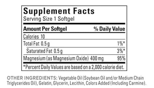Nature Made Extra Strength Magnesium 400 mg 180 Count (Pack of 1) | Supports Nerve, Muscle, Heart and Bone Health thumbnail 3