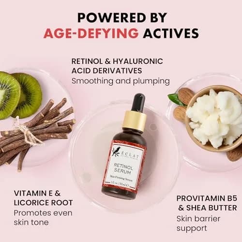 Eclat Skincare Renewing Retinol Serum 30ml (1 Fl Oz) | Anti-Aging Face Serum with Hyaluronic Acid & Aloe Vera thumbnail 2