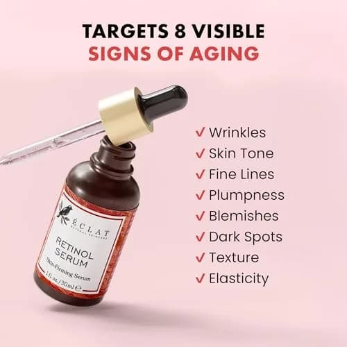 Eclat Skincare Renewing Retinol Serum 30ml (1 Fl Oz) | Anti-Aging Face Serum with Hyaluronic Acid & Aloe Vera thumbnail 3