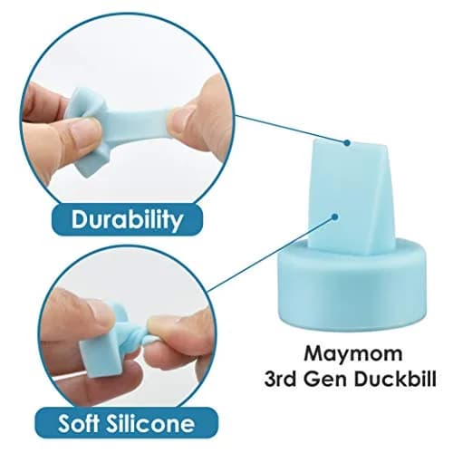 Maymom Duckbill Valves for Spectra S1 S2 9 Plus Dew 350 Blue 4ct | BPA-Free Replacement Parts for Breast Pumps thumbnail 8