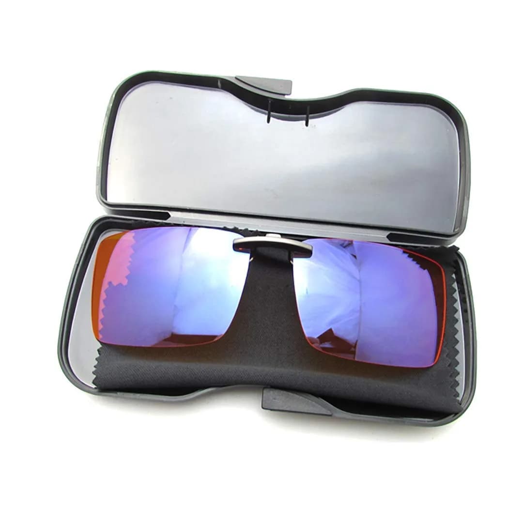 Vyzia Orange Clip-On Blue Light Blocking Glasses for Sleep | 60mm (2.36in) Lens Width - view 9