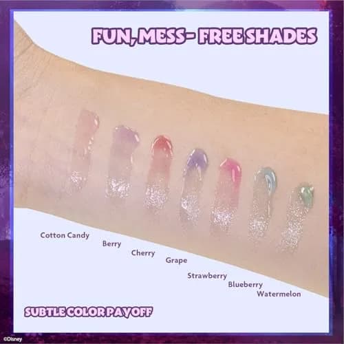 Townley Girl Disney Frozen Lip Gloss Set 7-Piece 0.21 Fl Oz (Pack of 1) | Plant-Based Vegan Formula thumbnail 5