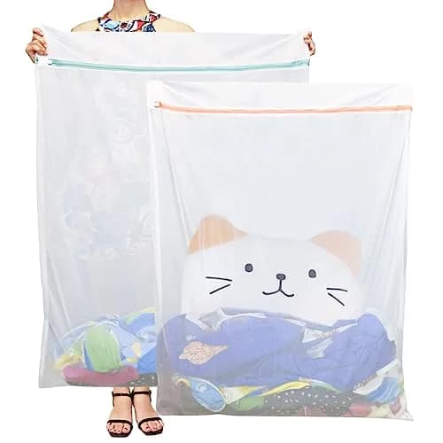 Tenn Well Extra Large Mesh Laundry Bags 43x35" | Jumbo for Blankets & Bedding thumbnail 1
